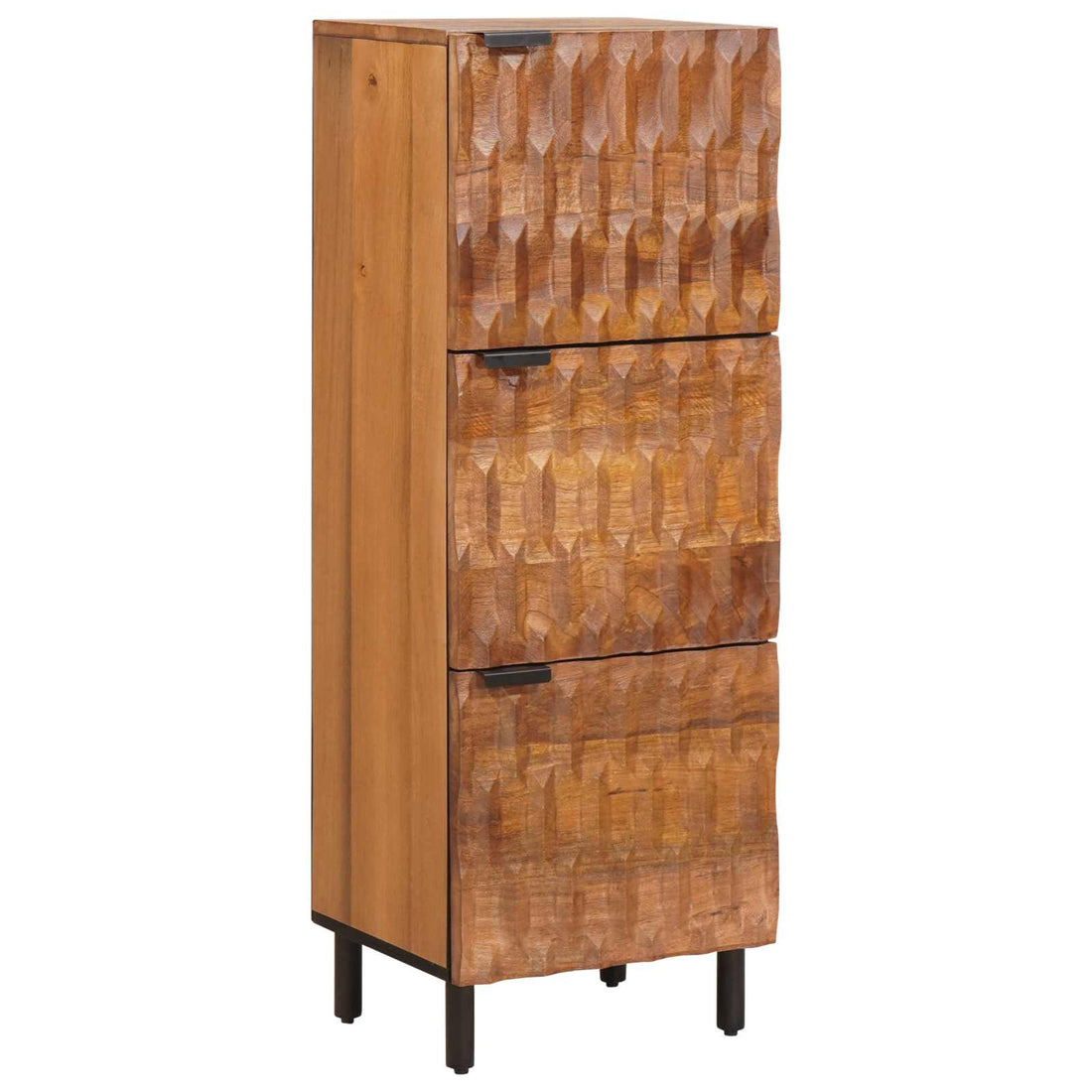 vidaXL Aparador alto Acabado de Acacia Marrón 40 x 33 x 110 cm