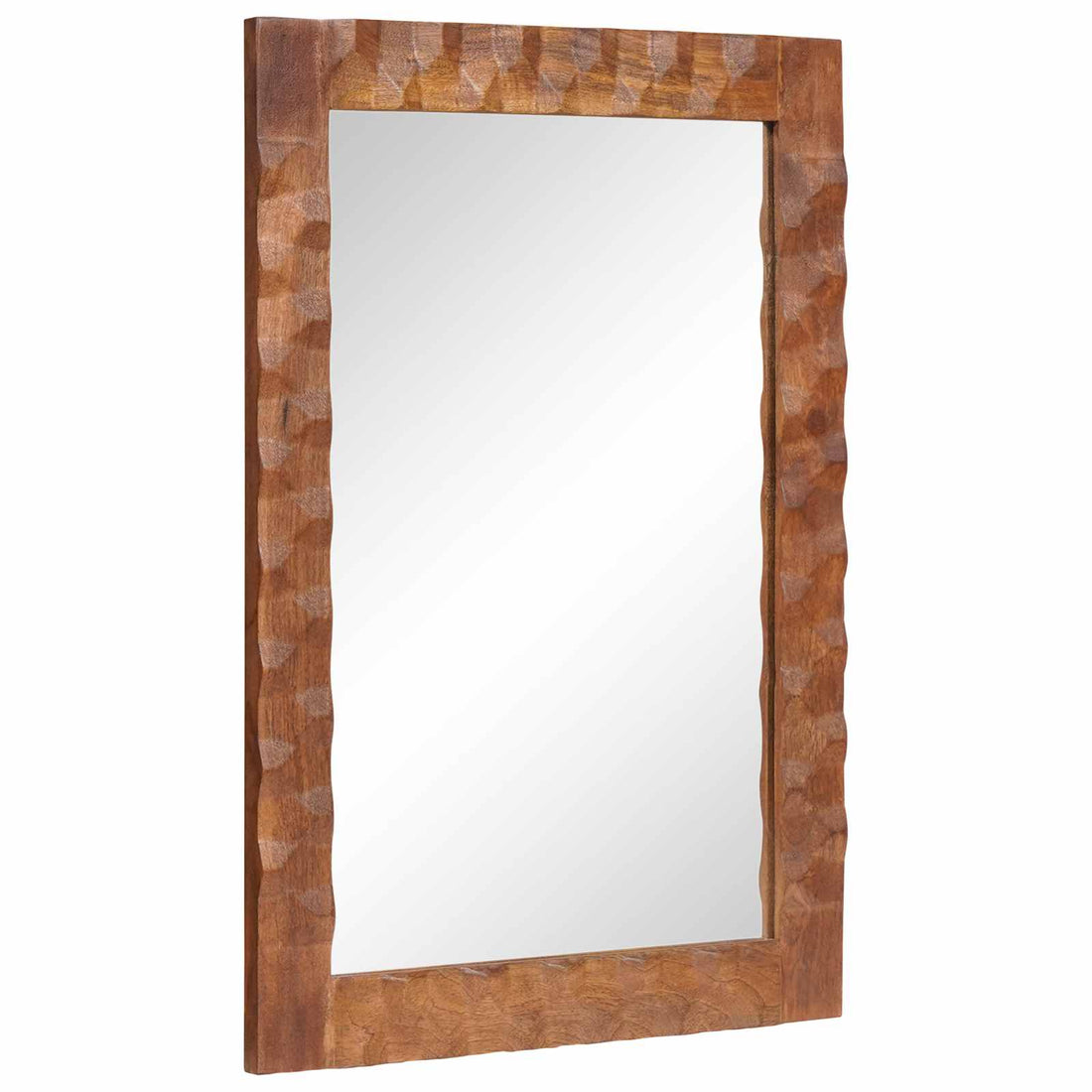 vidaXL Espejo de baño Acabado de Acacia Marrón 50 x 70 x 2,5 cm