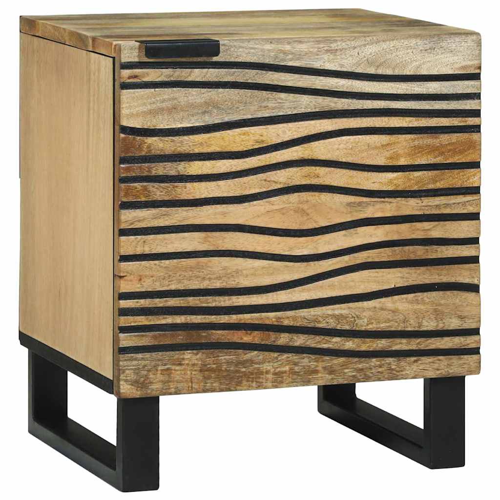 vidaXL Mesa de noche Natural 40 x 33 x 46 cm Madera de ingeniería
