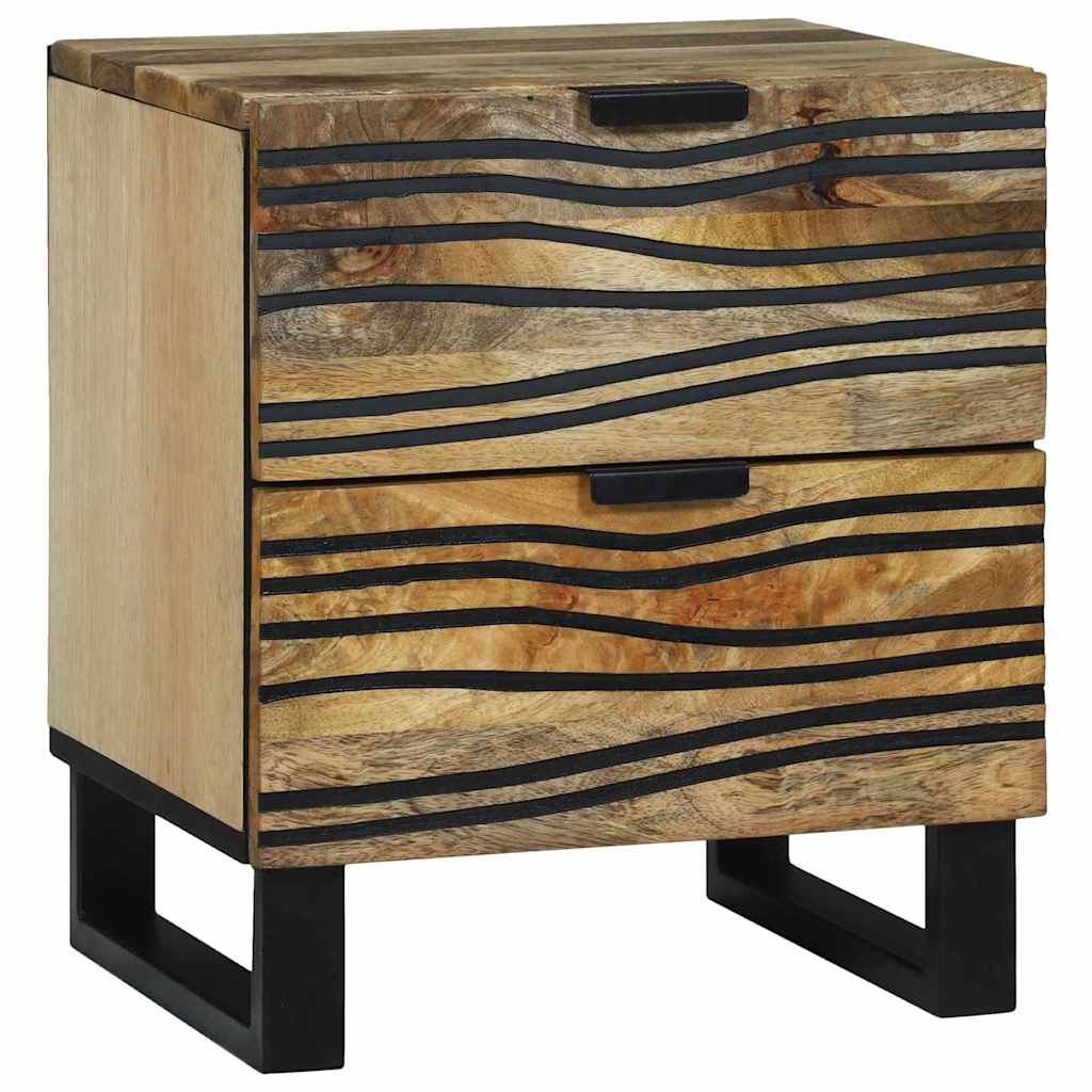 vidaXL Mesa de noche Natural 40 x 33 x 46 cm Madera de ingeniería
