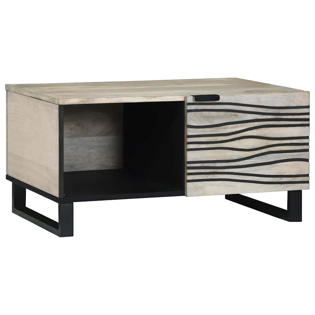 vidaXL Mesa de centro Blanco 80 x 50 x 40 cm Madera de ingeniería
