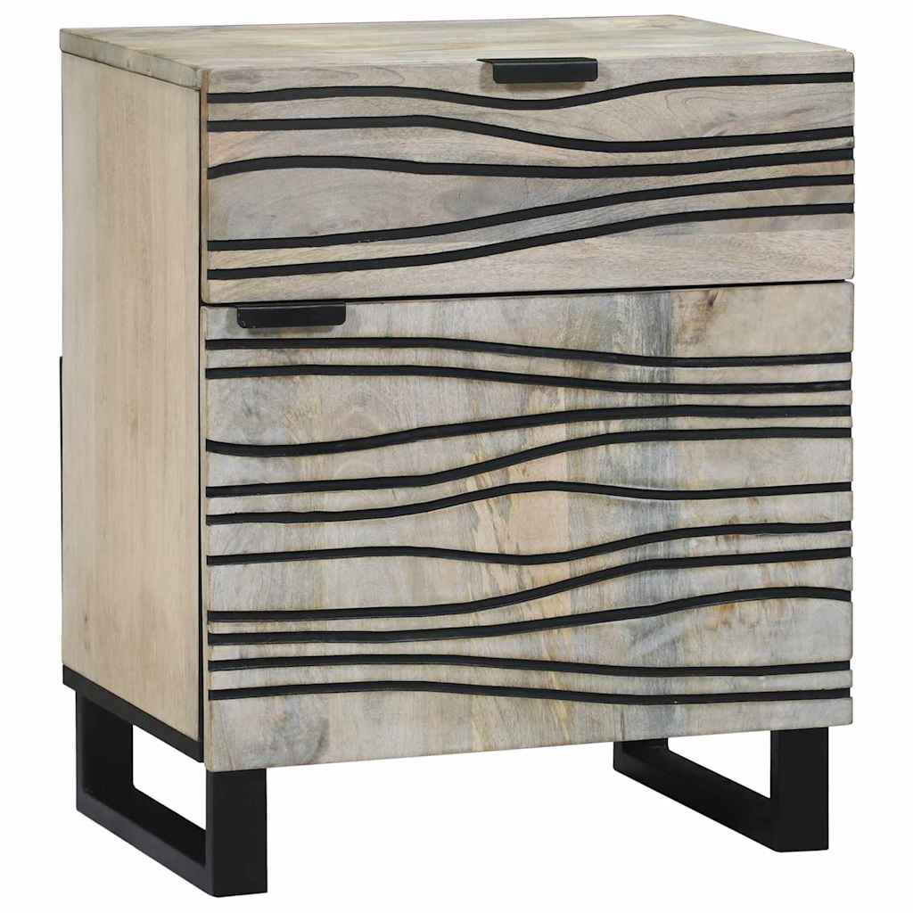 vidaXL Mesa de noche Blanco 50 x 33 x 60 cm Madera de ingeniería