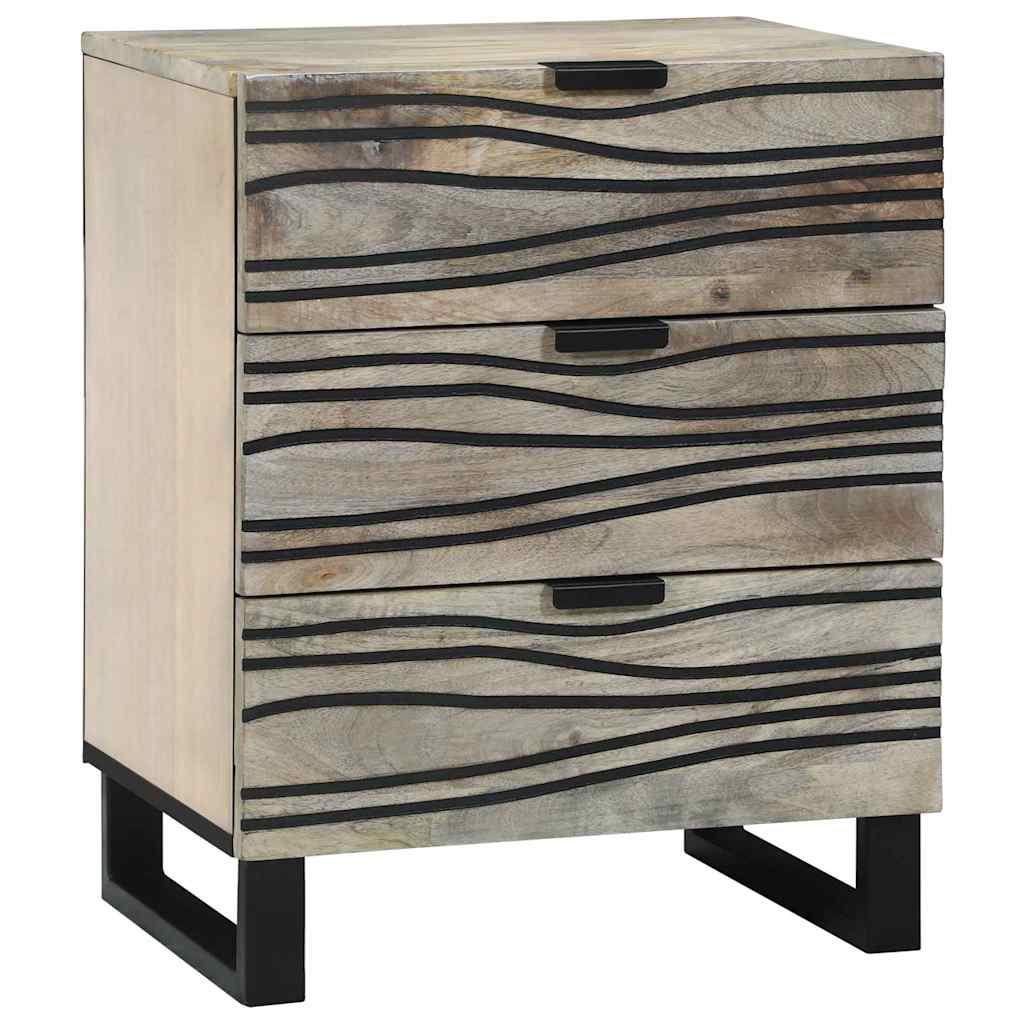 vidaXL Mesa de noche Blanco 50 x 33 x 62 cm Madera de ingeniería