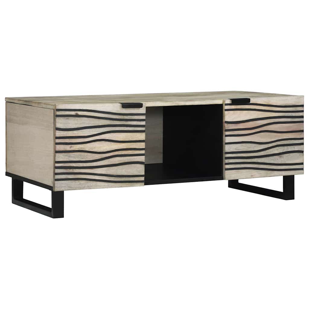 vidaXL Mesa de centro Blanco 100 x 54 x 40 cm Madera de ingeniería