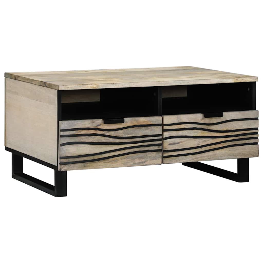 vidaXL Mesa de centro Blanco 80 x 54 x 40 cm Madera de ingeniería