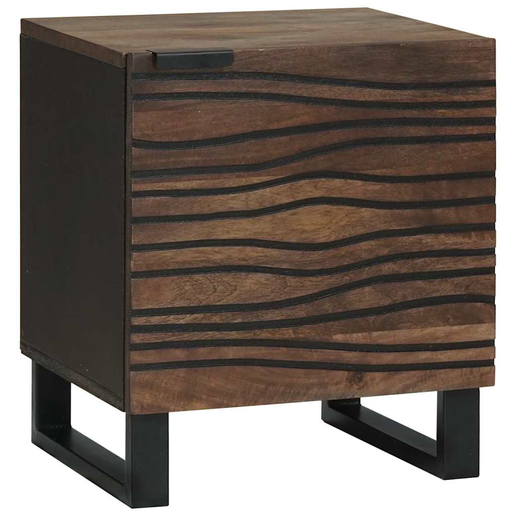 vidaXL Mesa de noche Nogal 40 x 33 x 46 cm Madera de ingeniería