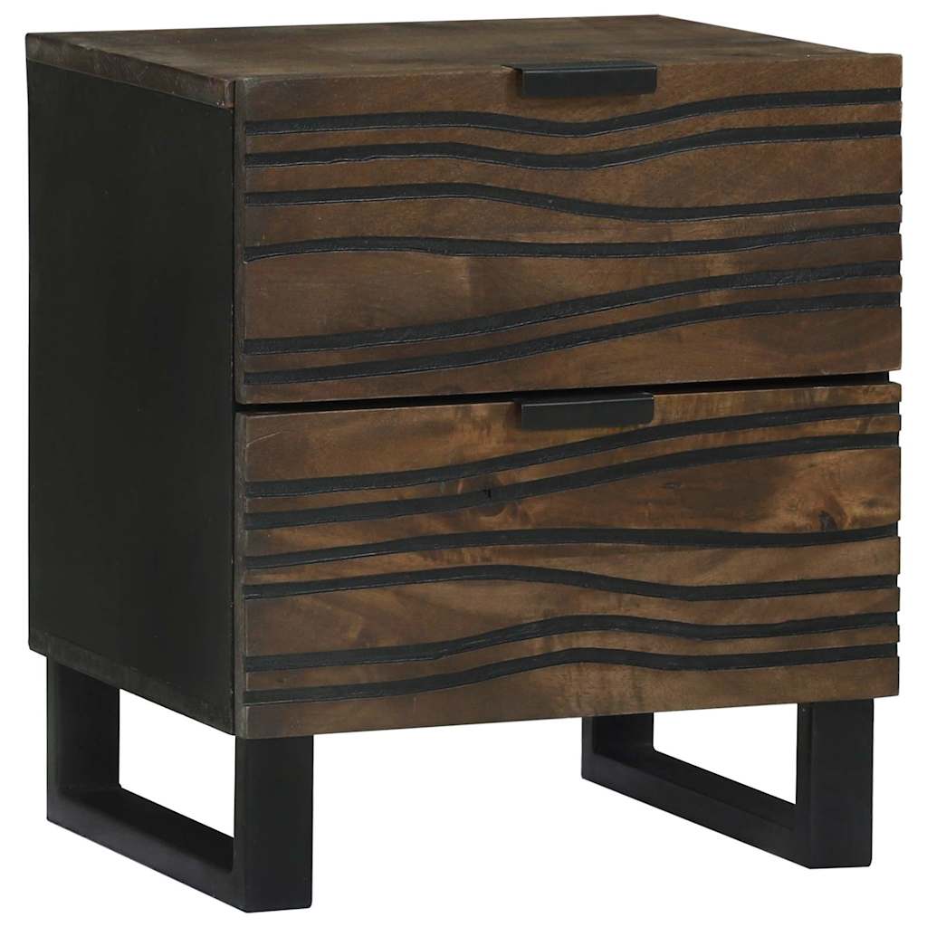 vidaXL Mesa de noche Nogal 40 x 33 x 46 cm Madera de ingeniería