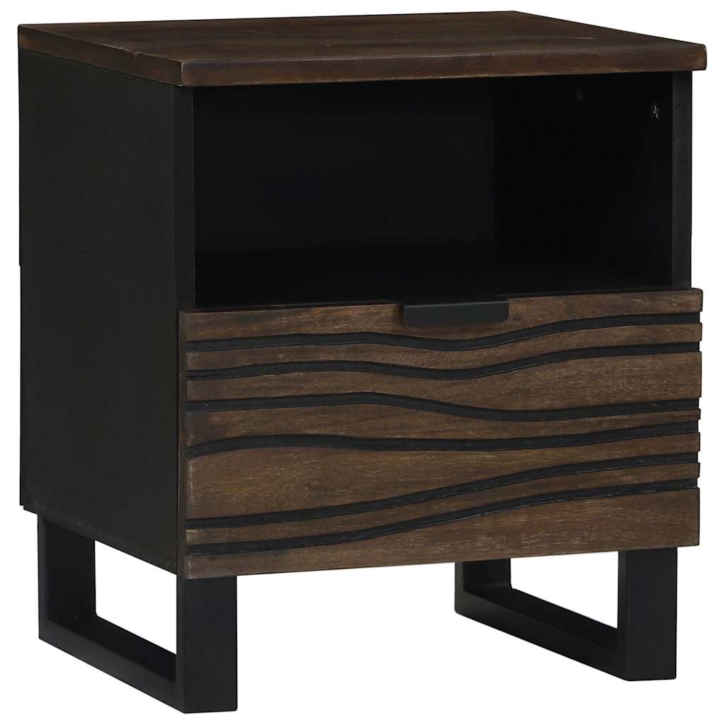 vidaXL Mesa de noche Nogal 40 x 33 x 46 cm Madera de ingeniería