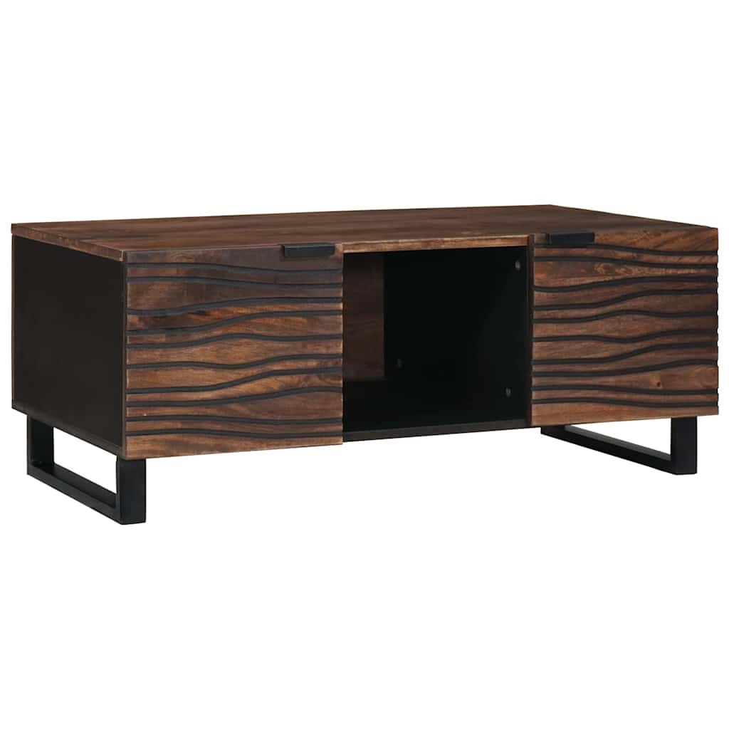 vidaXL Mesa de centro Nogal 100 x 54 x 40 cm Madera de ingeniería