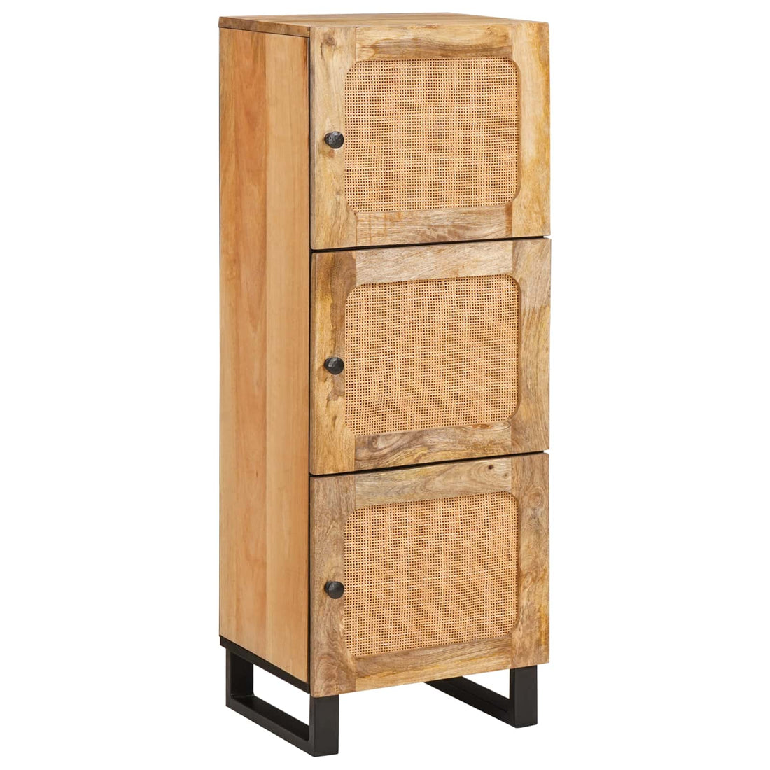 vidaXL Aparador alto Marrón 40 x 33 x 110 cm Madera de mango maciza