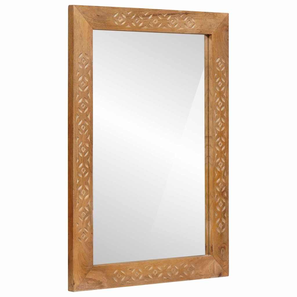 vidaXL espejo de pared 70 x 50 cm Madera de Ingeniería y Vidrio