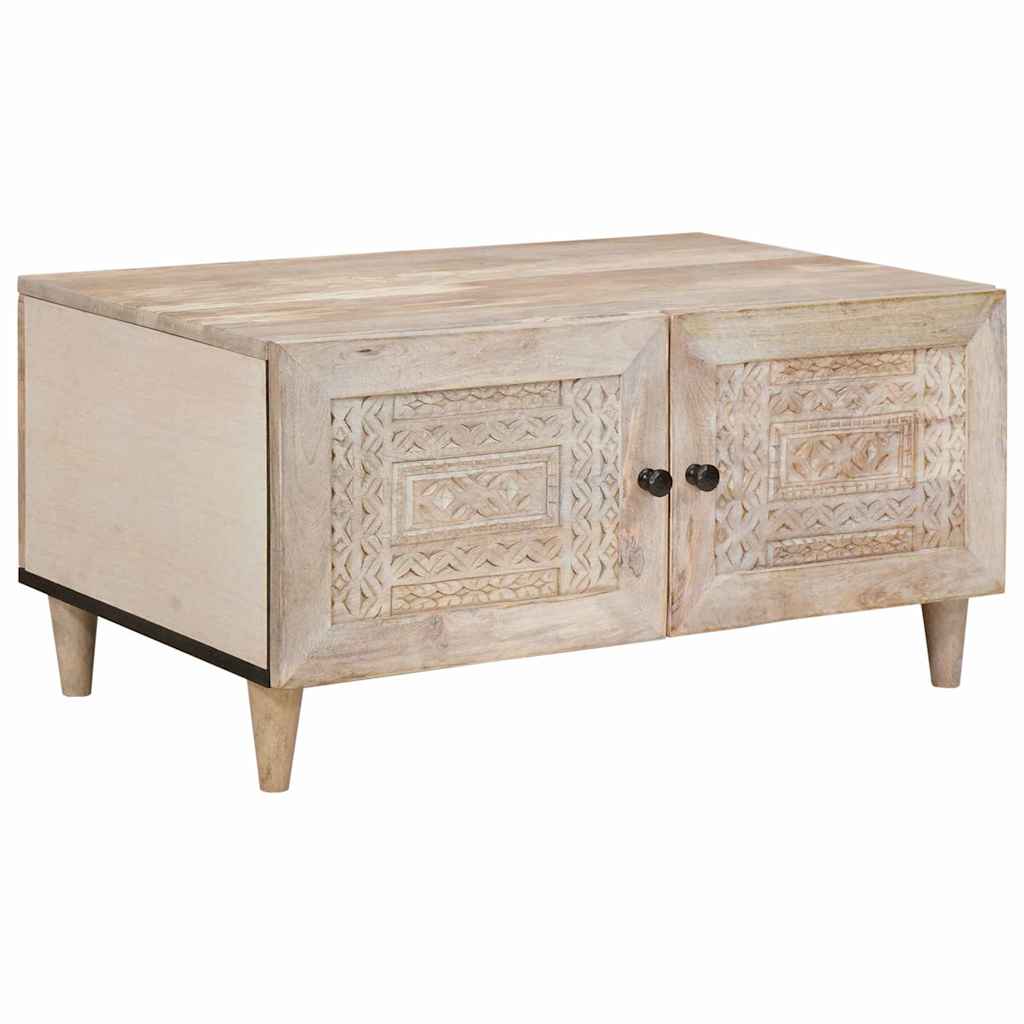 vidaXL Mesa de centro Blanco 80 x 54 x 40 cm Madera de ingeniería