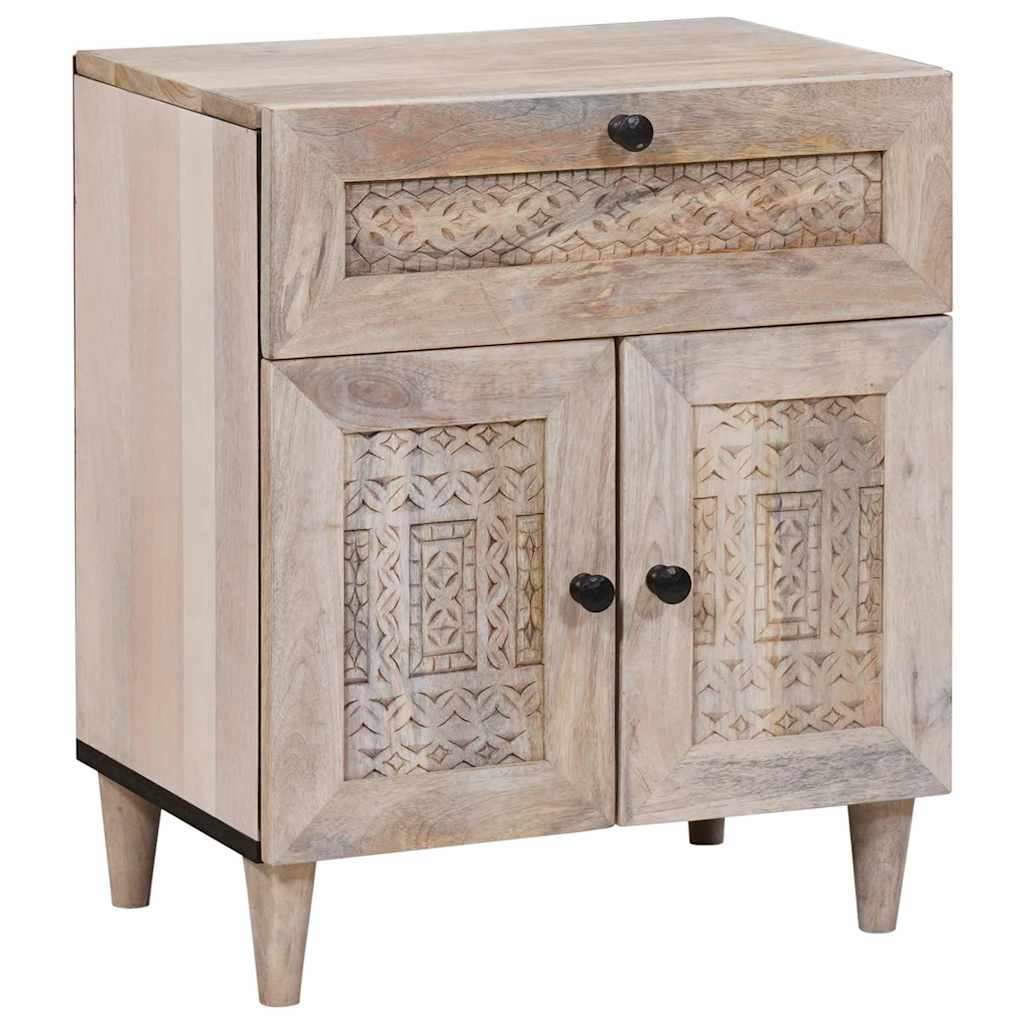 vidaXL Mesa de noche Blanco 50 x 33 x 60 cm Madera de ingeniería