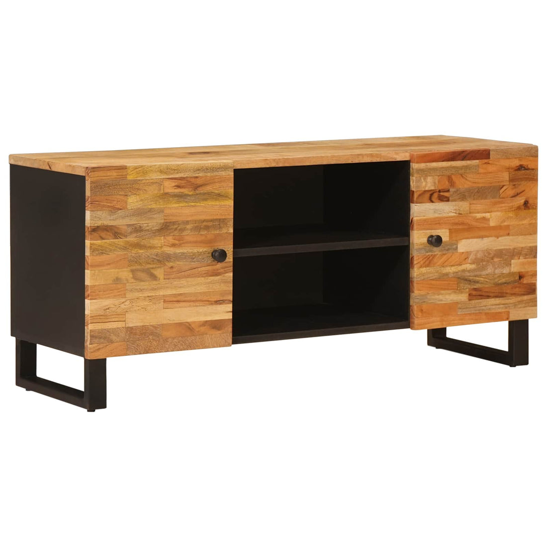 vidaXL Mueble de TV Marrón 105 x 33 x 46 cm Madera de mango maciza