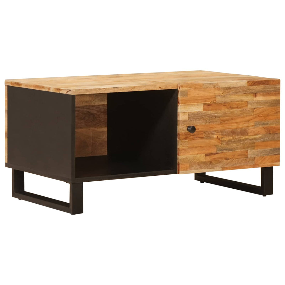 vidaXL Mesa de Café Marrón 80 x 50 x 40 cm Madera de mango maciza