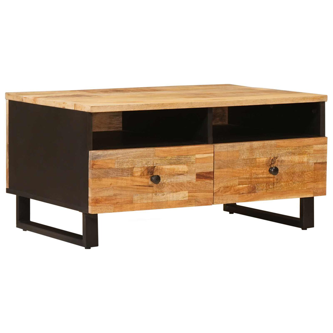 vidaXL Mesa de Café Marrón 80 x 54 x 40 cm Madera de mango maciza