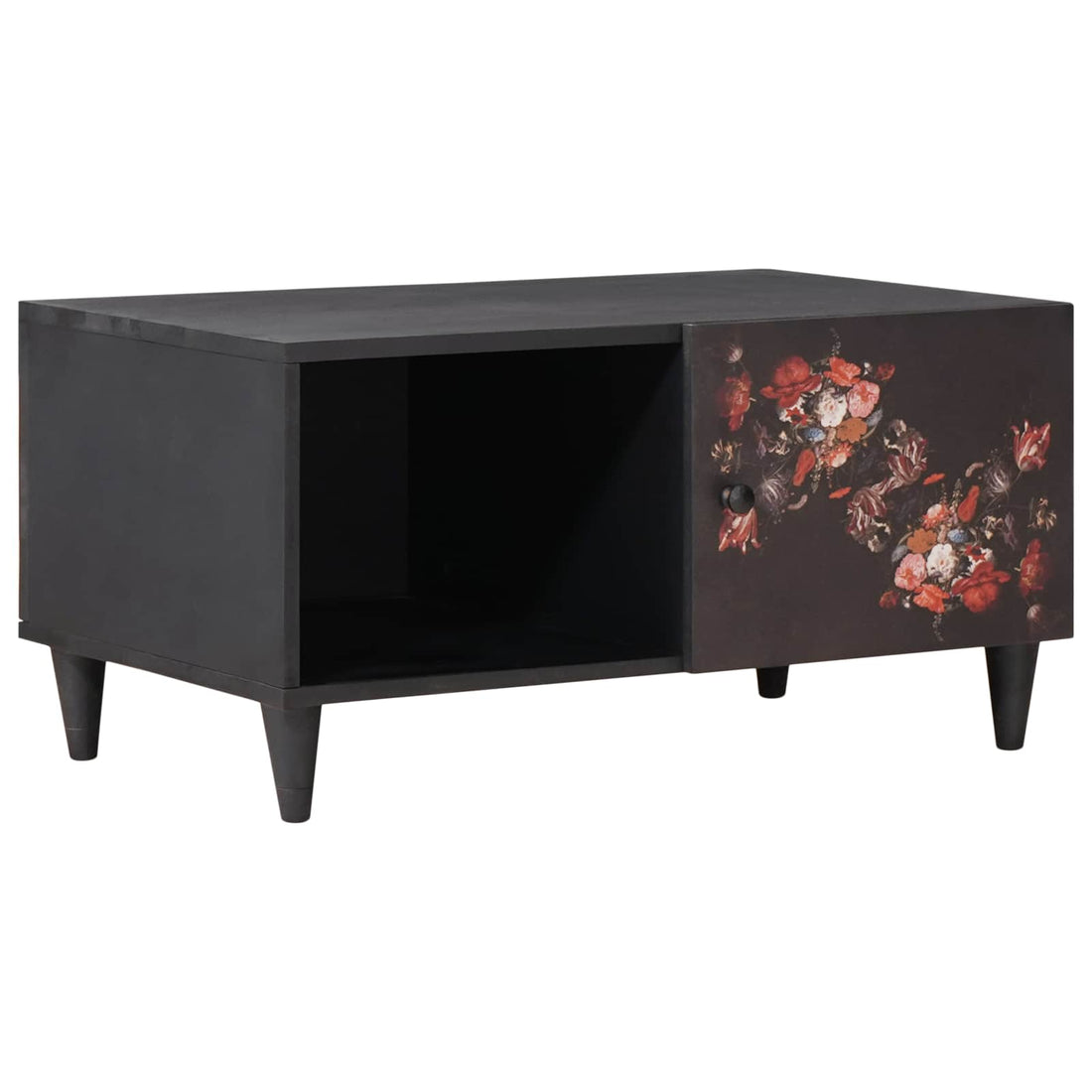 vidaXL Mesa de Café Multicolor 80 x 50 x 40 cm Madera de mango maciza