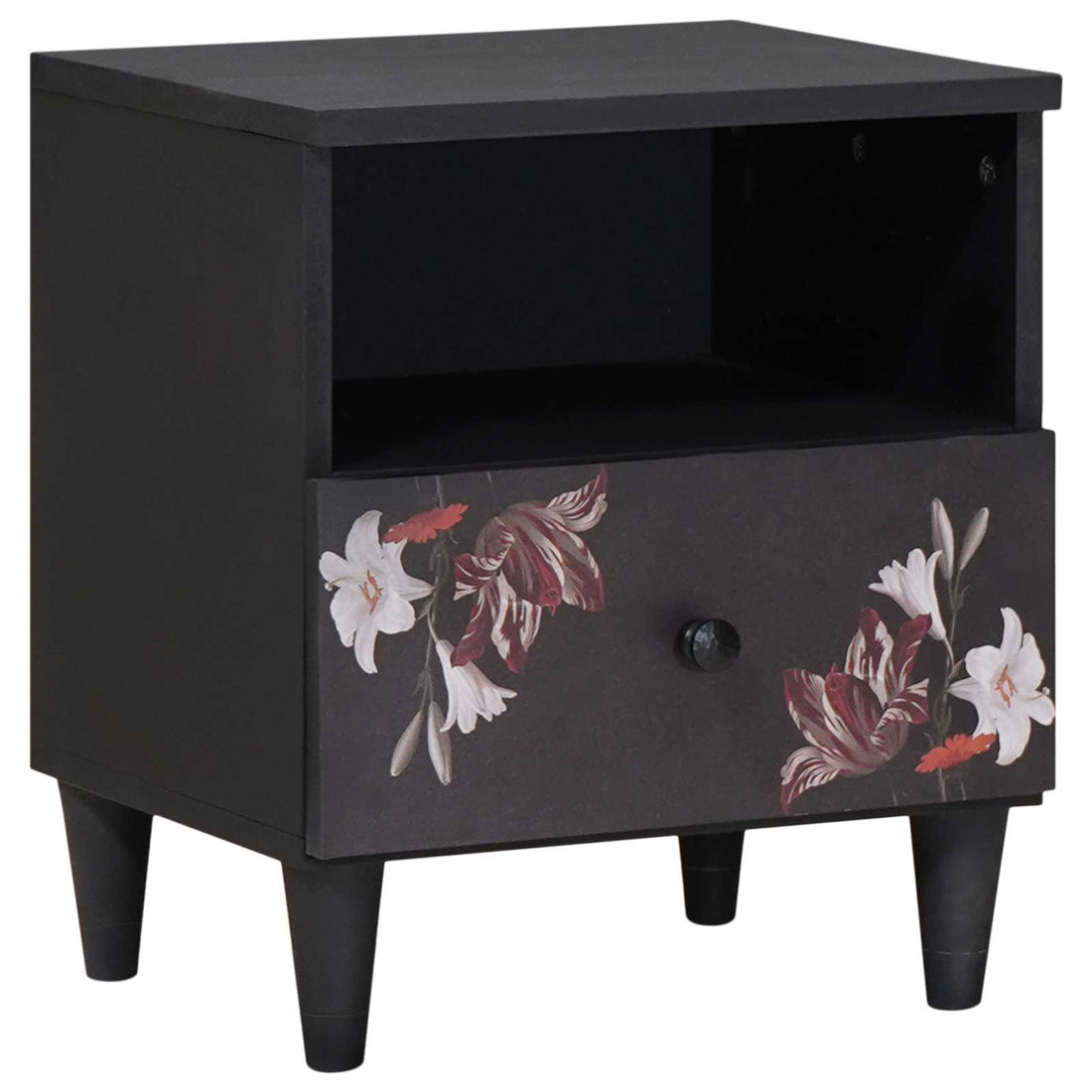 vidaXL Mesita de Noche Marrón 40 x 33 x 46 cm Madera de mango maciza