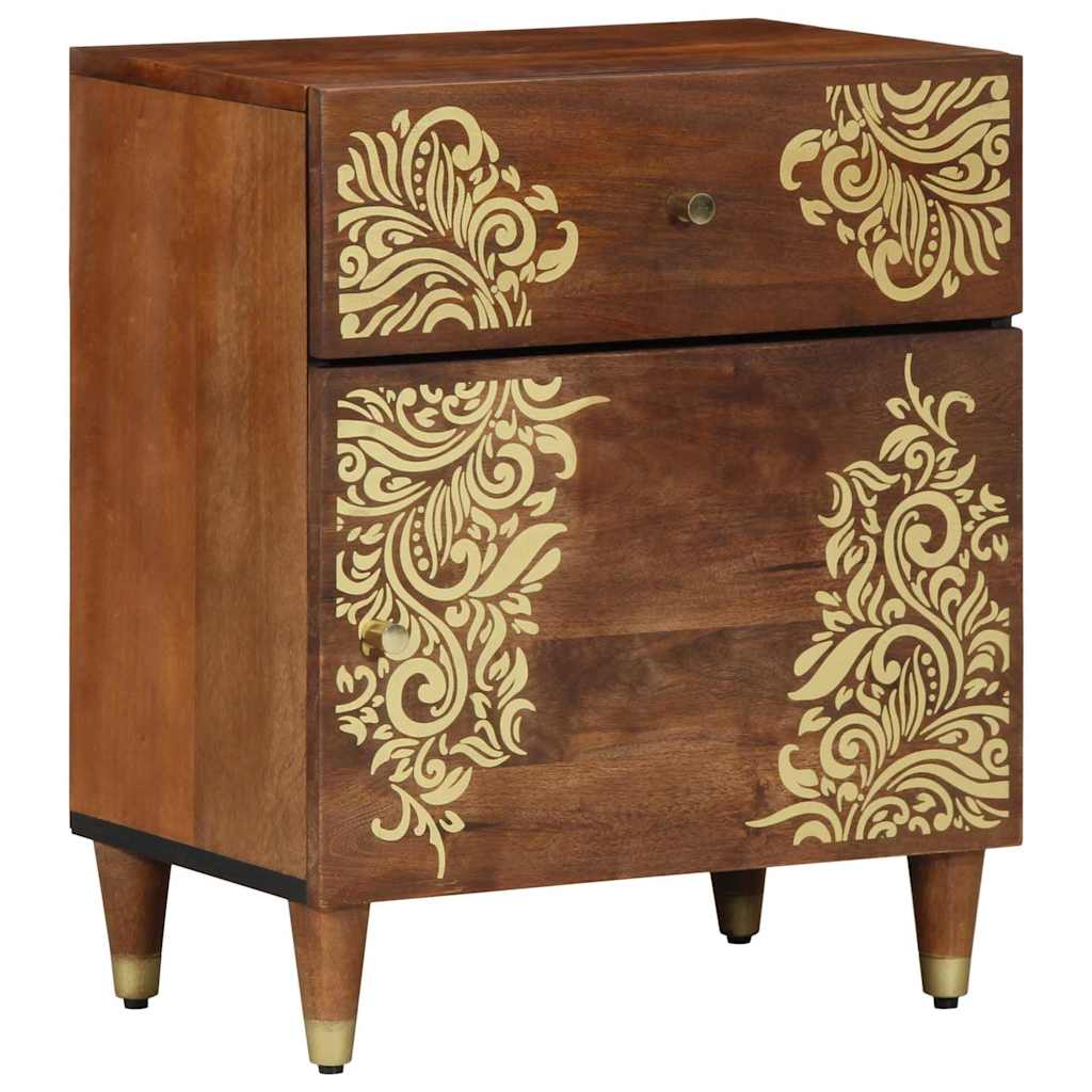 vidaXL Cabinet de noche con puerta Marrón miel 50 x 33 x 60 cm