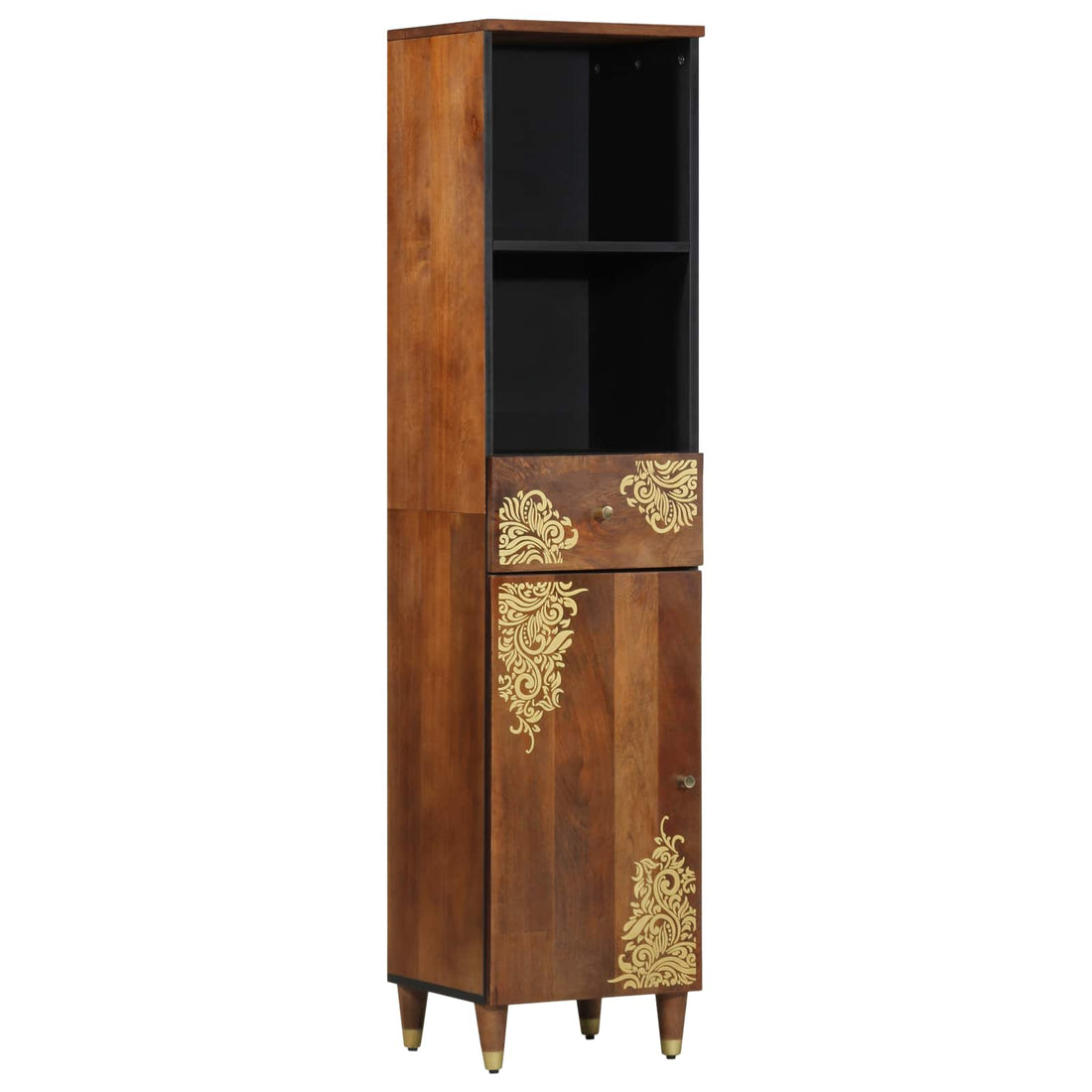 vidaXL Mueble de Cuarto de Baño con cajón Marrón miel 38 x 33 x 160 cm