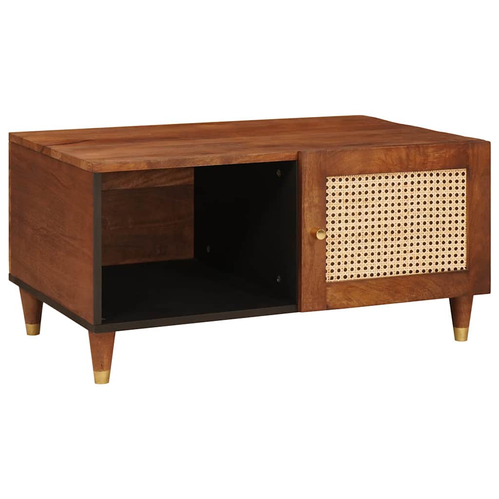 vidaXL Mesa de Café 80 x 50 x 40 cm Madera de mango maciza