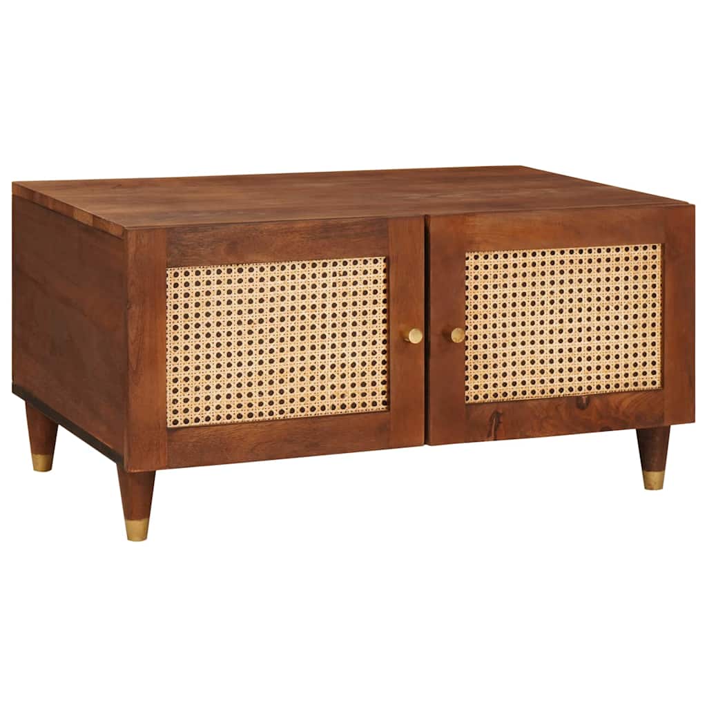 vidaXL Mesa de Café 80 x 50 x 40 cm Madera de mango maciza