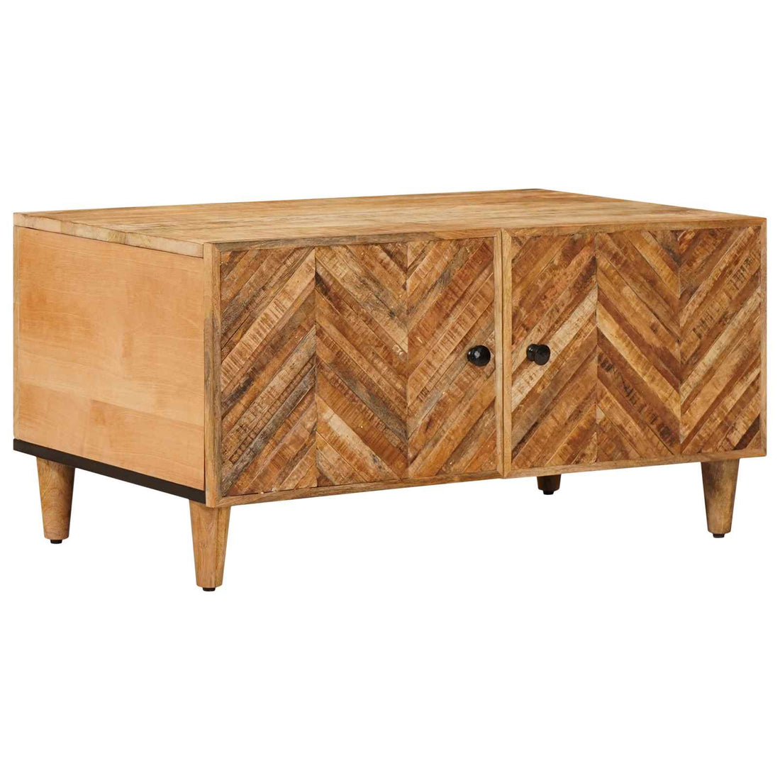 vidaXL Mesa de Café Marrón 80 x 50 x 40 cm Madera de mango maciza