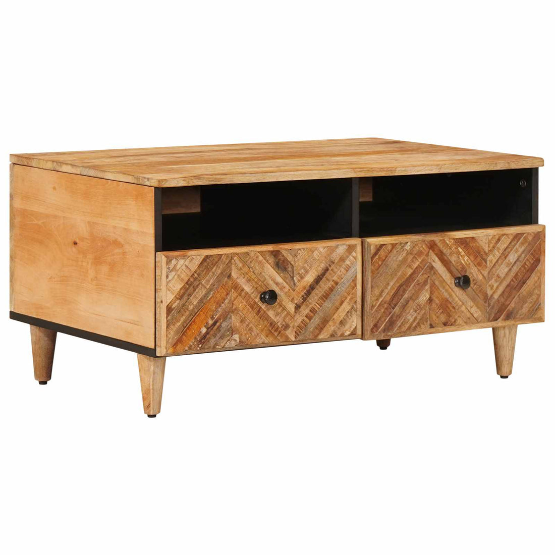 vidaXL Mesa de Café Marrón 80 x 54 x 40 cm Madera de mango maciza