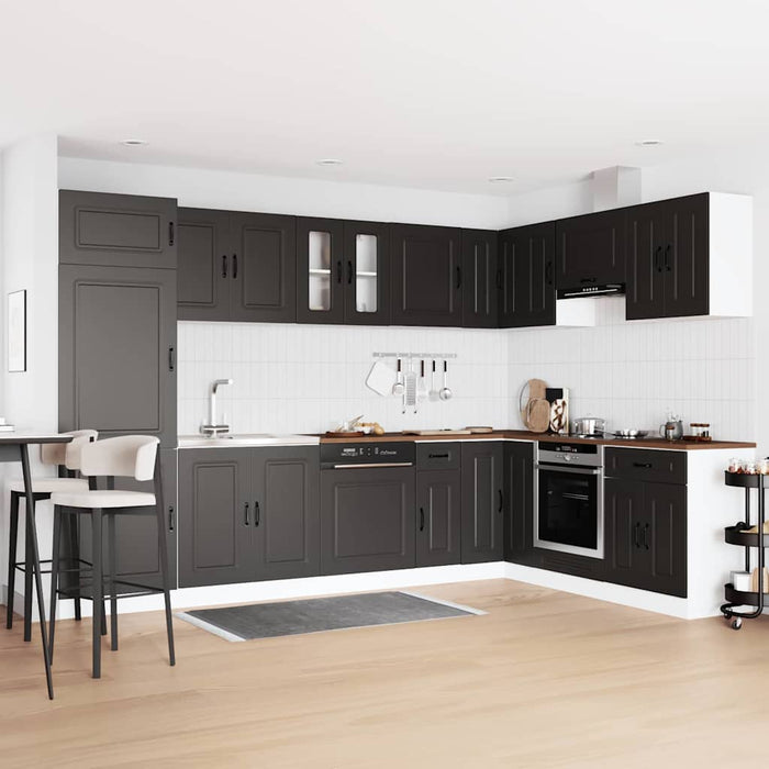 vidaXL Mueble de Cocina Kalmar Negro 80 x 46 x 81,5 cm