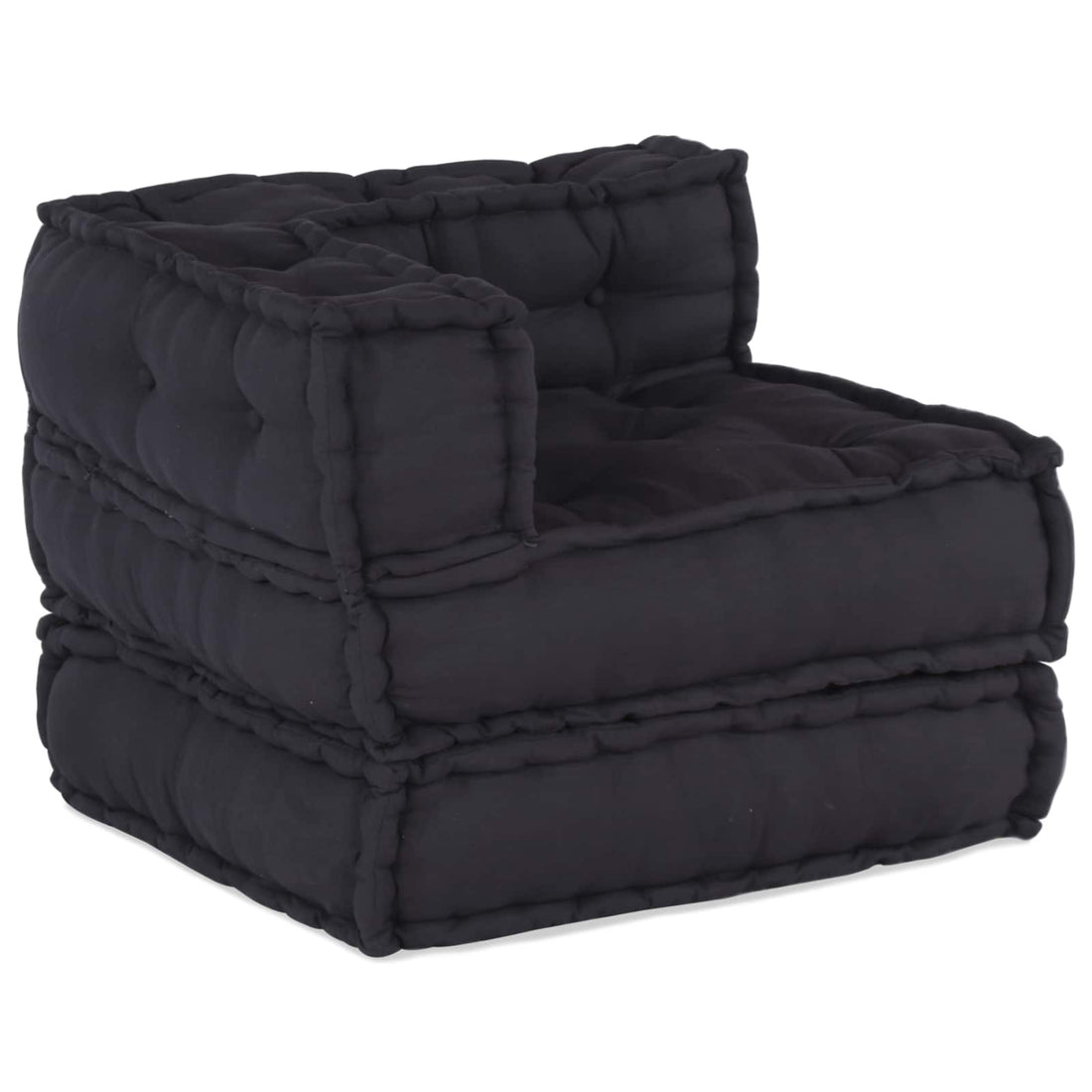 vidaXL Unidad de Sofá Modular Tela Gris antracita 210 x 70 x 56 cm