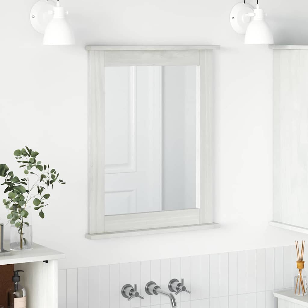 vidaXL Espejo VIGO antiguo 55,5 x 5 x 70 cm Madera maciza de pino