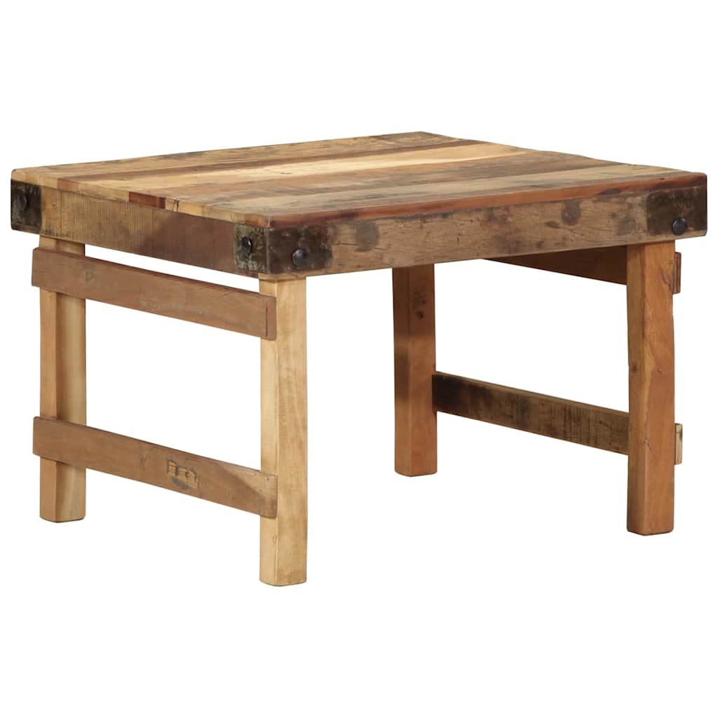 vidaXL Mesa de Café Marrón 60 x 55 x 40 cm Madera sólida recuperada