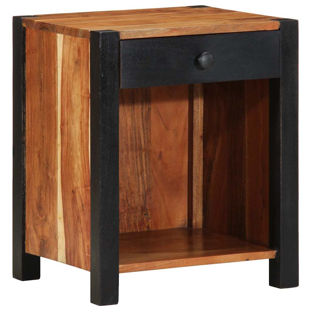 vidaXL Armario de Noche Marrón 40 x 35 x 50 cm Madera de Acacia Sólida