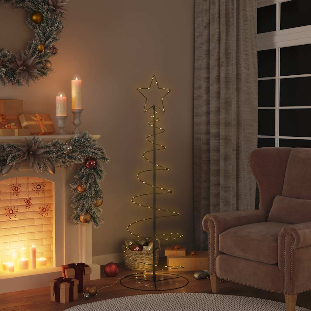 VidaXL LED para árbol de Navidad 100 LED blanco cálido 150 cm