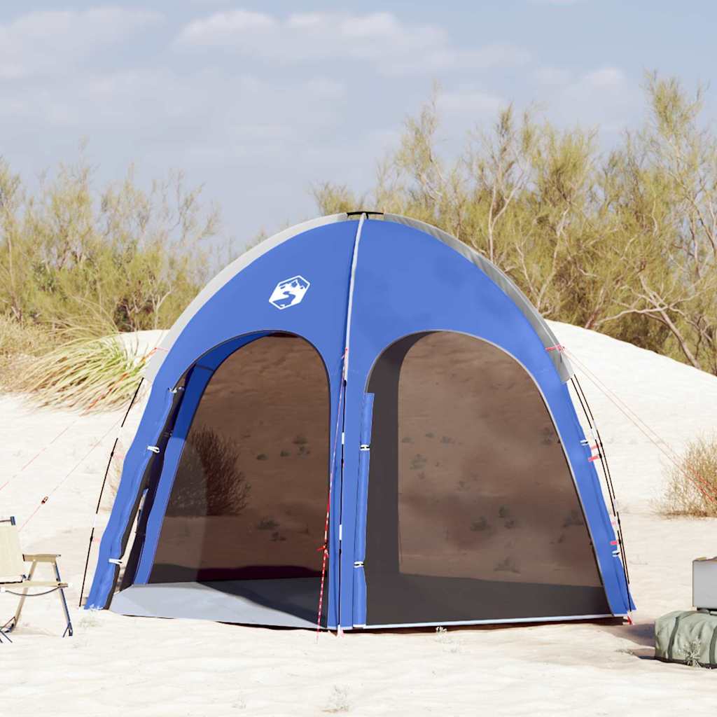 vidaXL Tienda de piscina con techo Azul Azure 366 x 305 x 231 cm