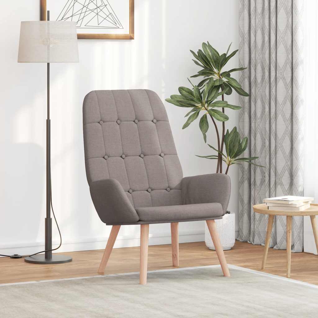 vidaXL Sillón reclinable de tela color topo