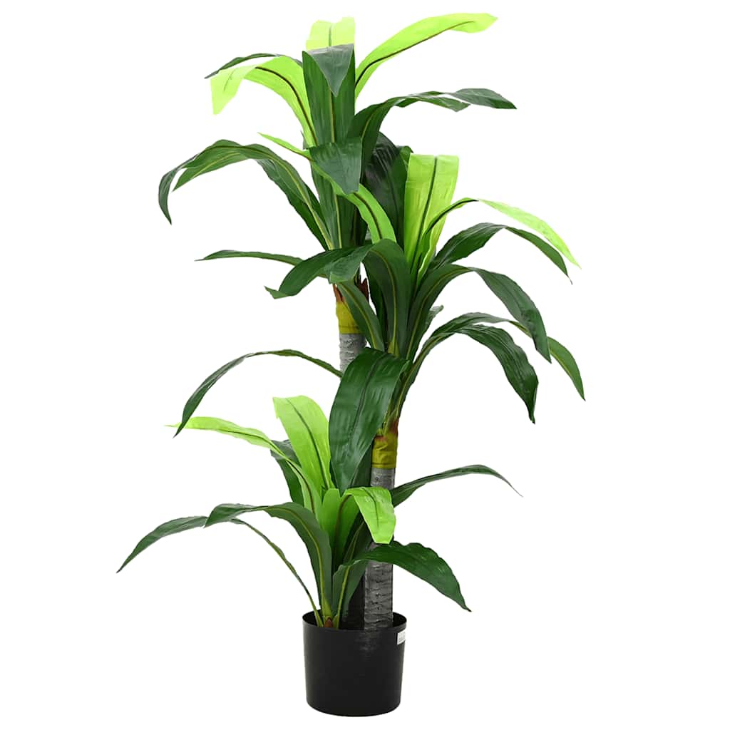 vidaXL Árbol dracaena artificial 36 hojas 120 cm verde