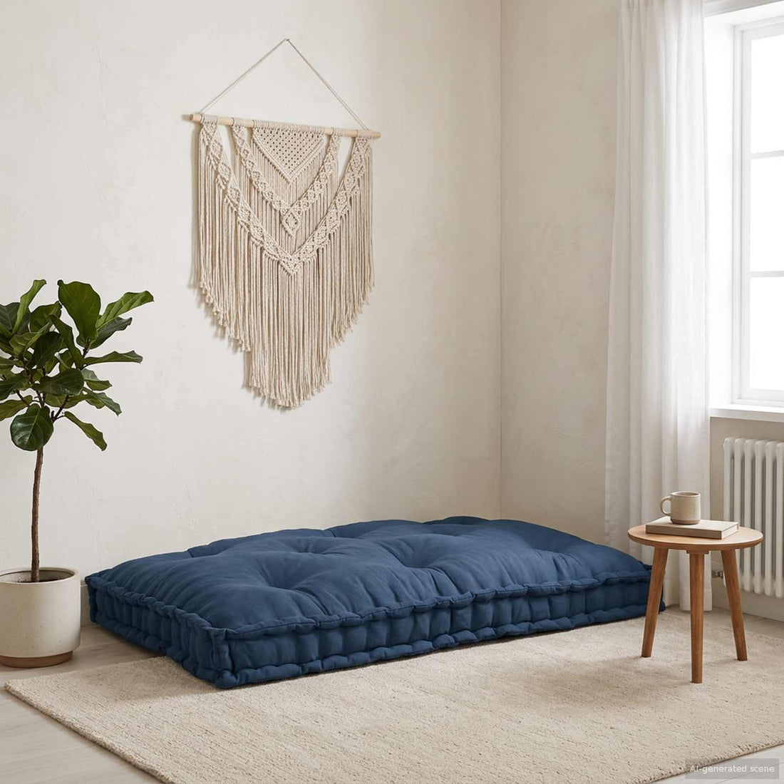 vidaXL Cojín para Sofá Pallet Añil 120 x 80 x 12 cm Tela