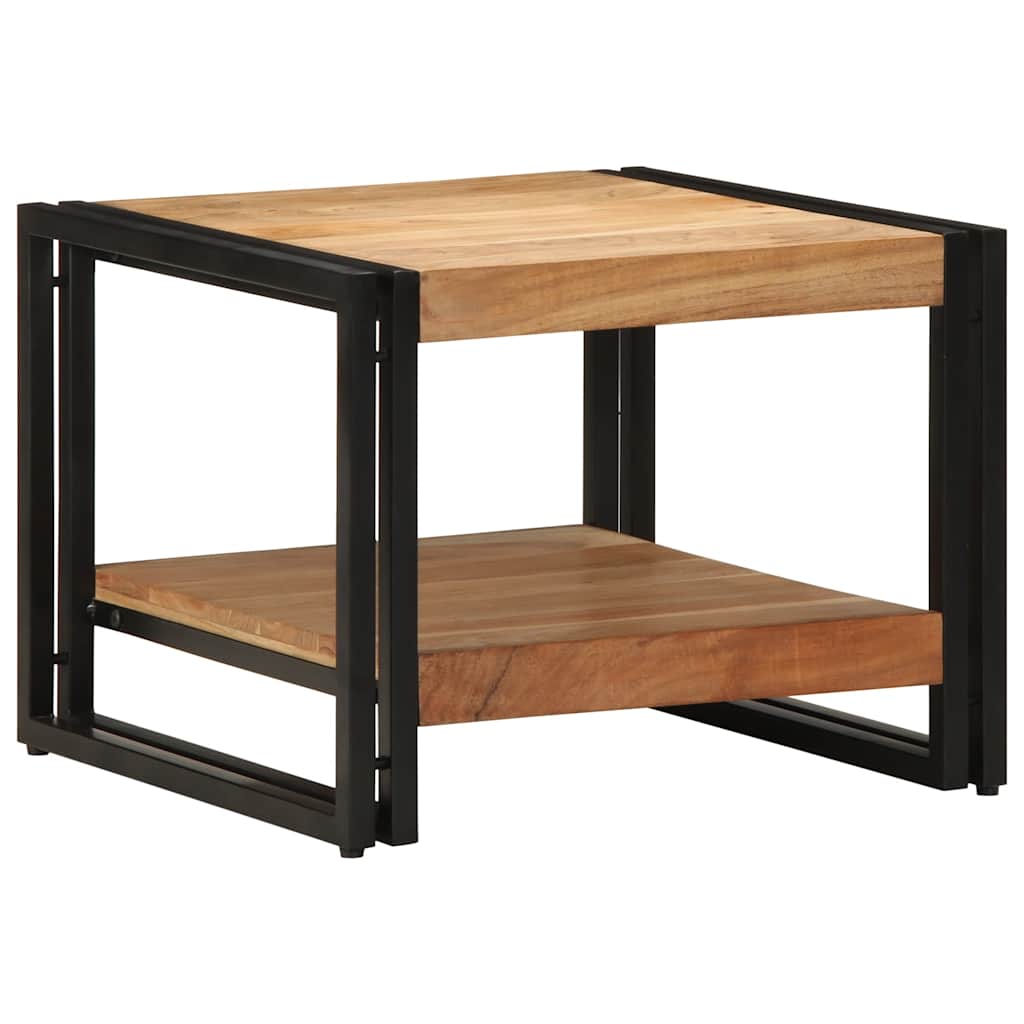 vidaXL Mesa de centro madera maciza de acacia 50x50x38 cm