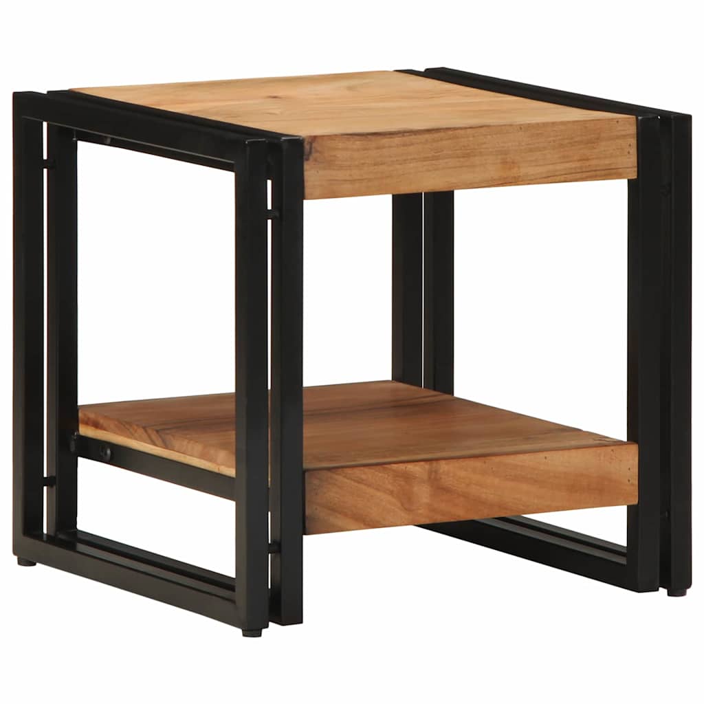 vidaXL Mesa de Café Marrón 40 x 40 x 38 cm Madera de Acacia Sólida