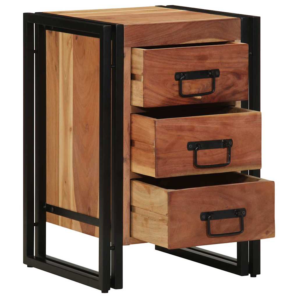 vidaXL Armario de Noche Marrón 40 x 40 x 59 cm Madera de Acacia Sólida