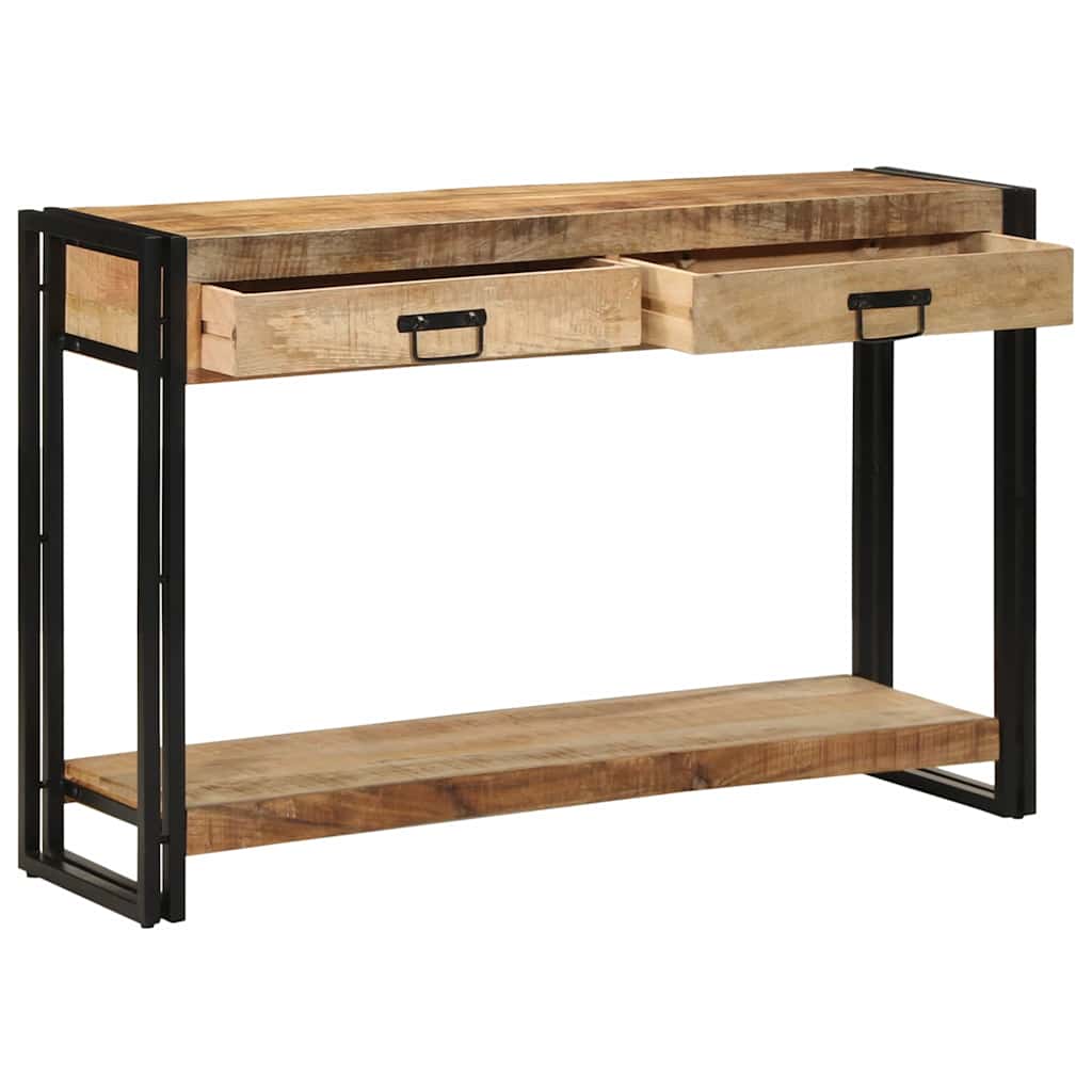 vidaXL Mesa Consola Marrón 120 x 33 x 75 cm Madera de mango maciza