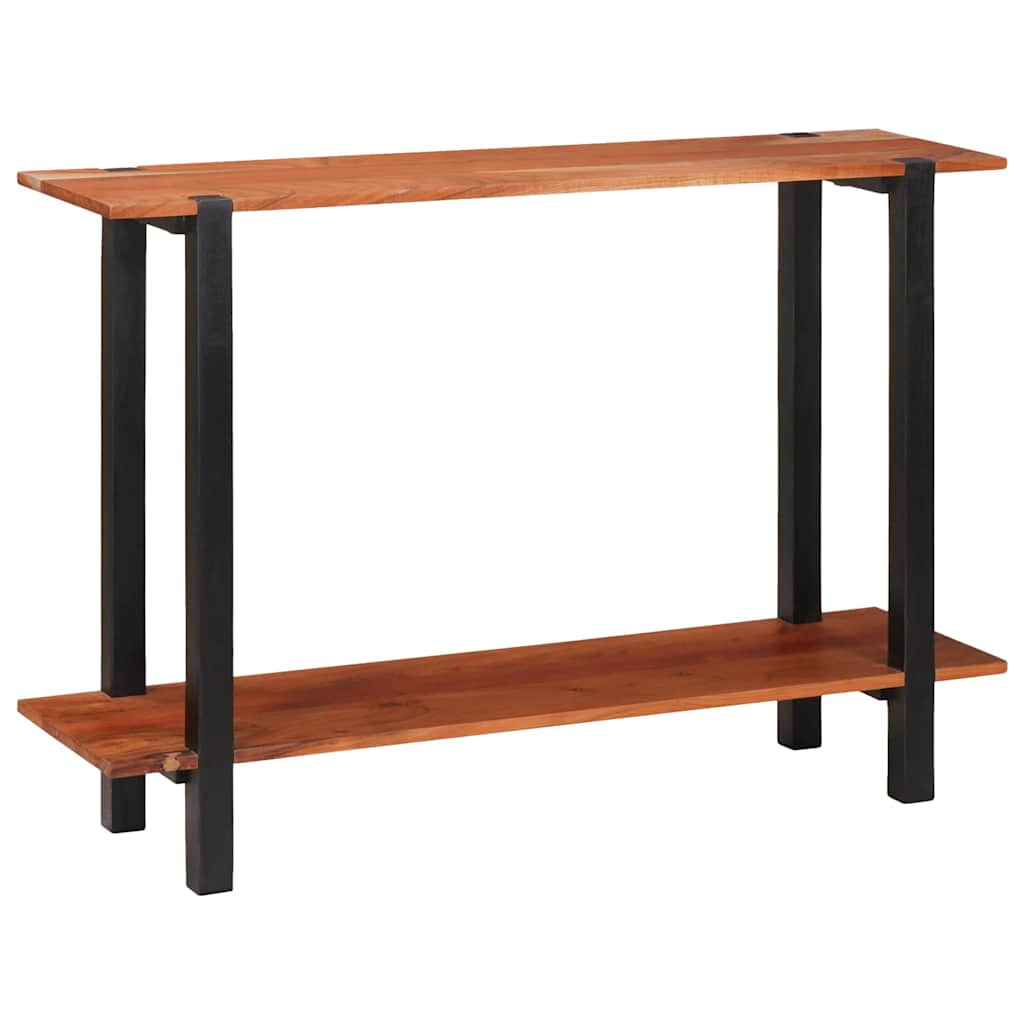 vidaXL Mesa Consola con estante Marrón y Negro 110 x 30 x 75 cm