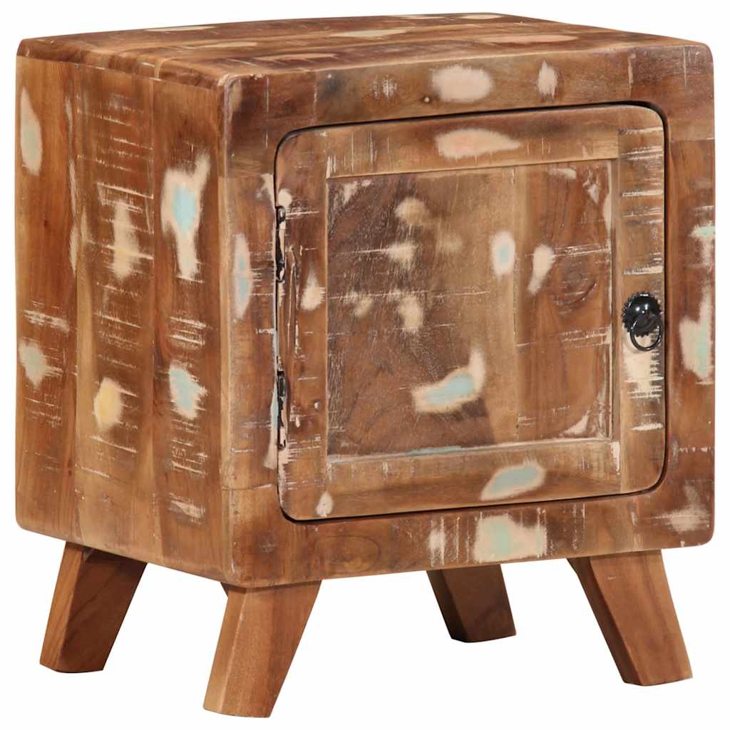vidaXL Mesita de noche 40x32x46 cm madera maciza reciclada
