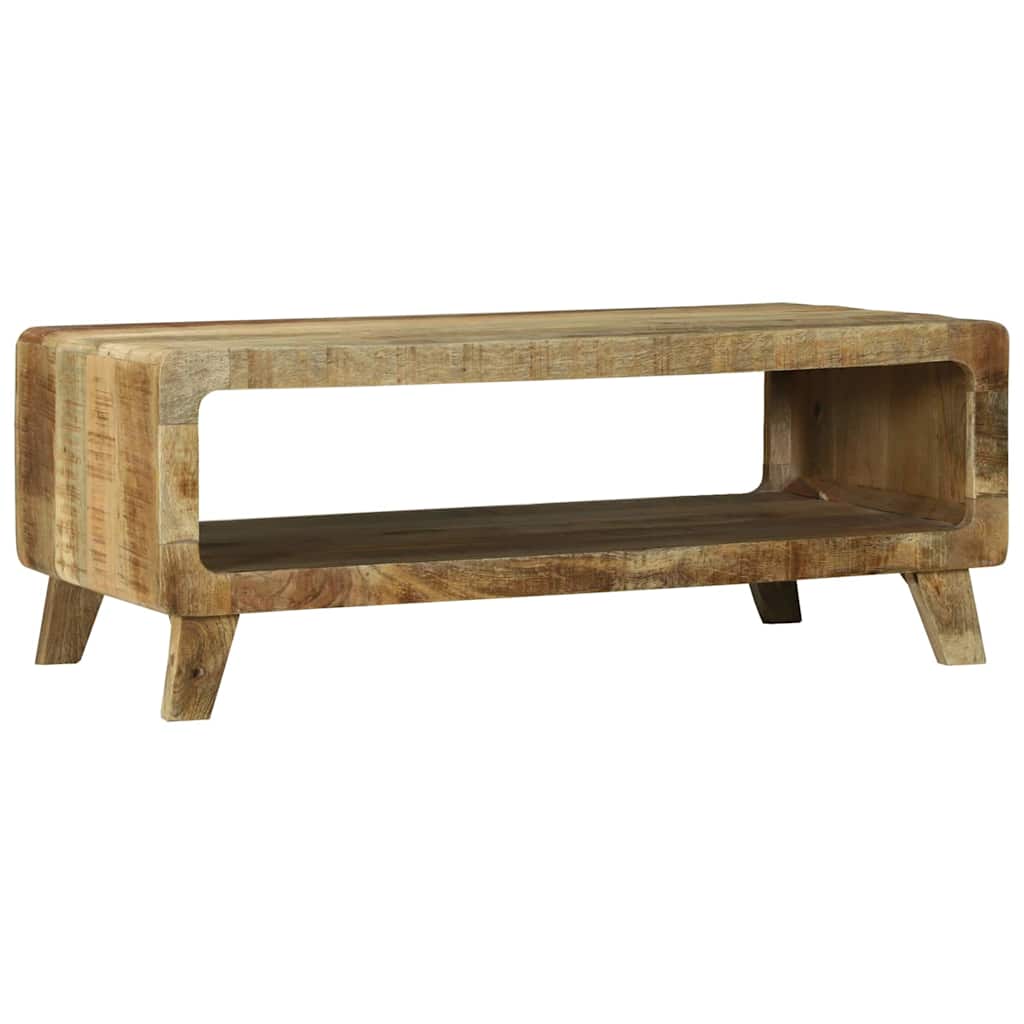 vidaXL Mesa de Café Marrón 90 x 50 x 35 cm Madera de mango maciza