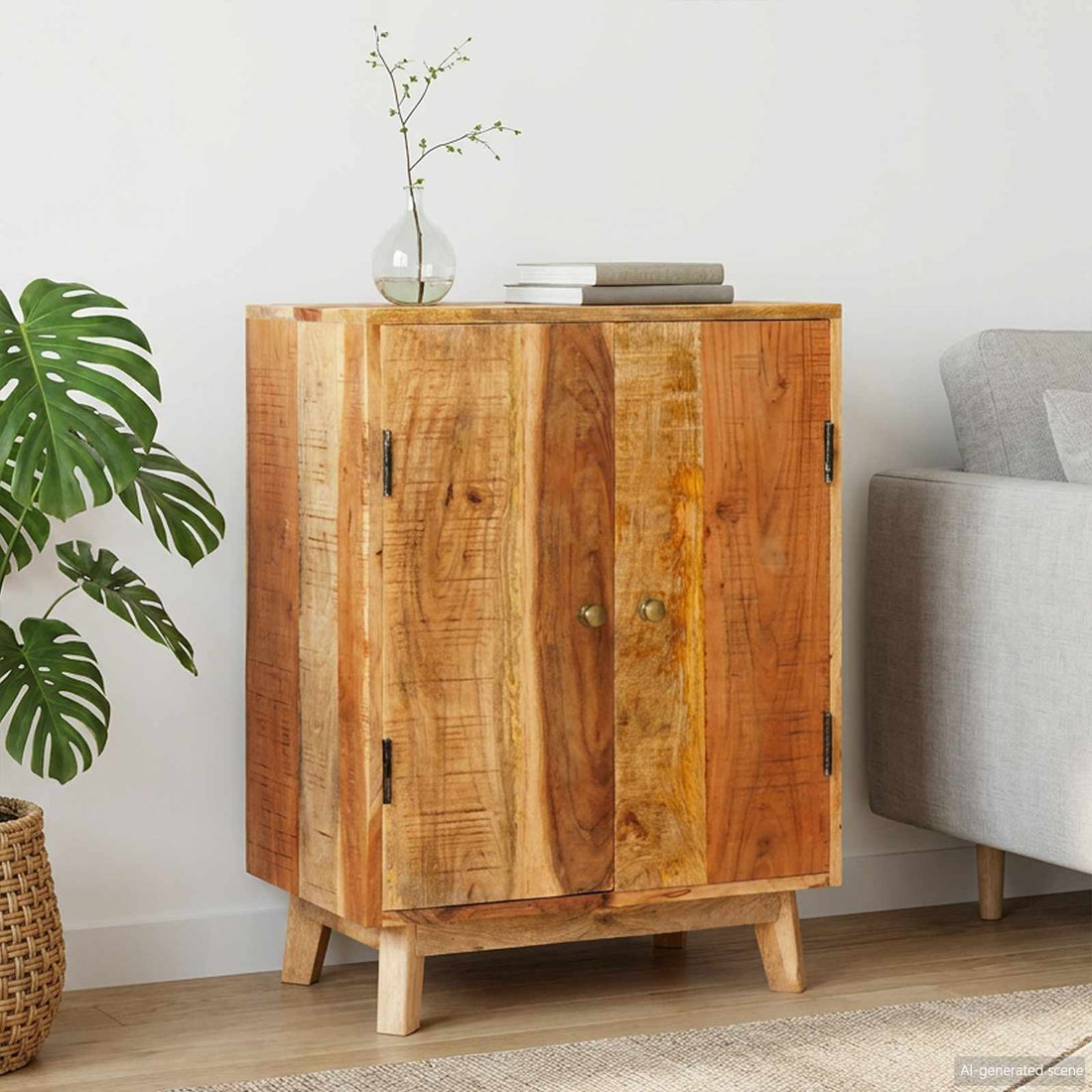 vidaXL Armarios de Almacenamiento con estante Marrón 55 x 35 x 75 cm