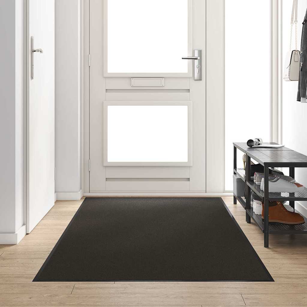 vidaXL Felpudo Negro 120 x 250 cm 100% Poliamida