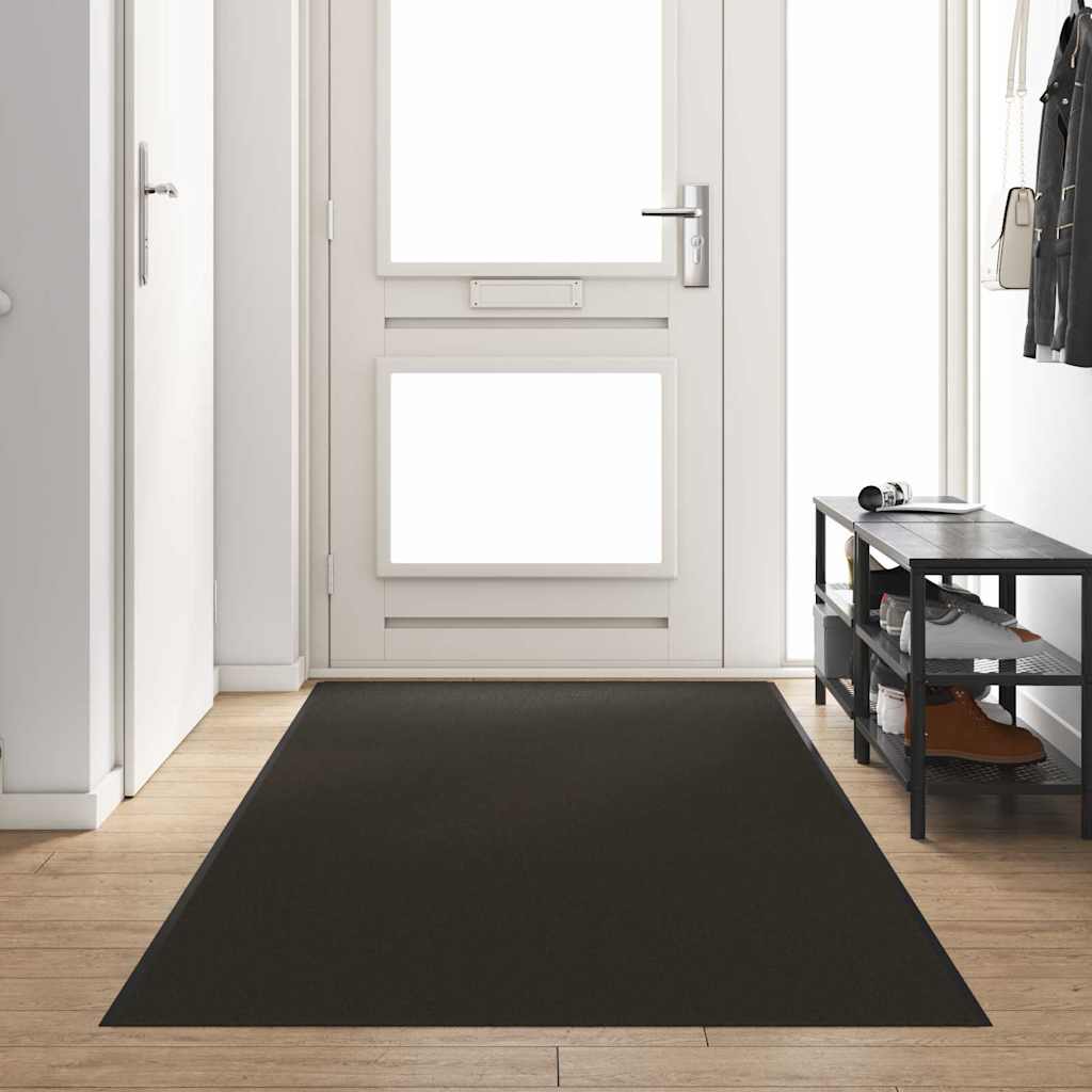 vidaXL Felpudo Negro 120 x 350 cm 100% Poliamida