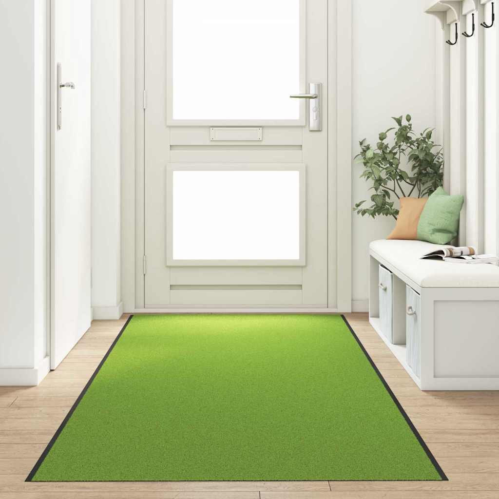 vidaXL Felpudo Verde y Negro 120 x 350 cm 100% Poliamida