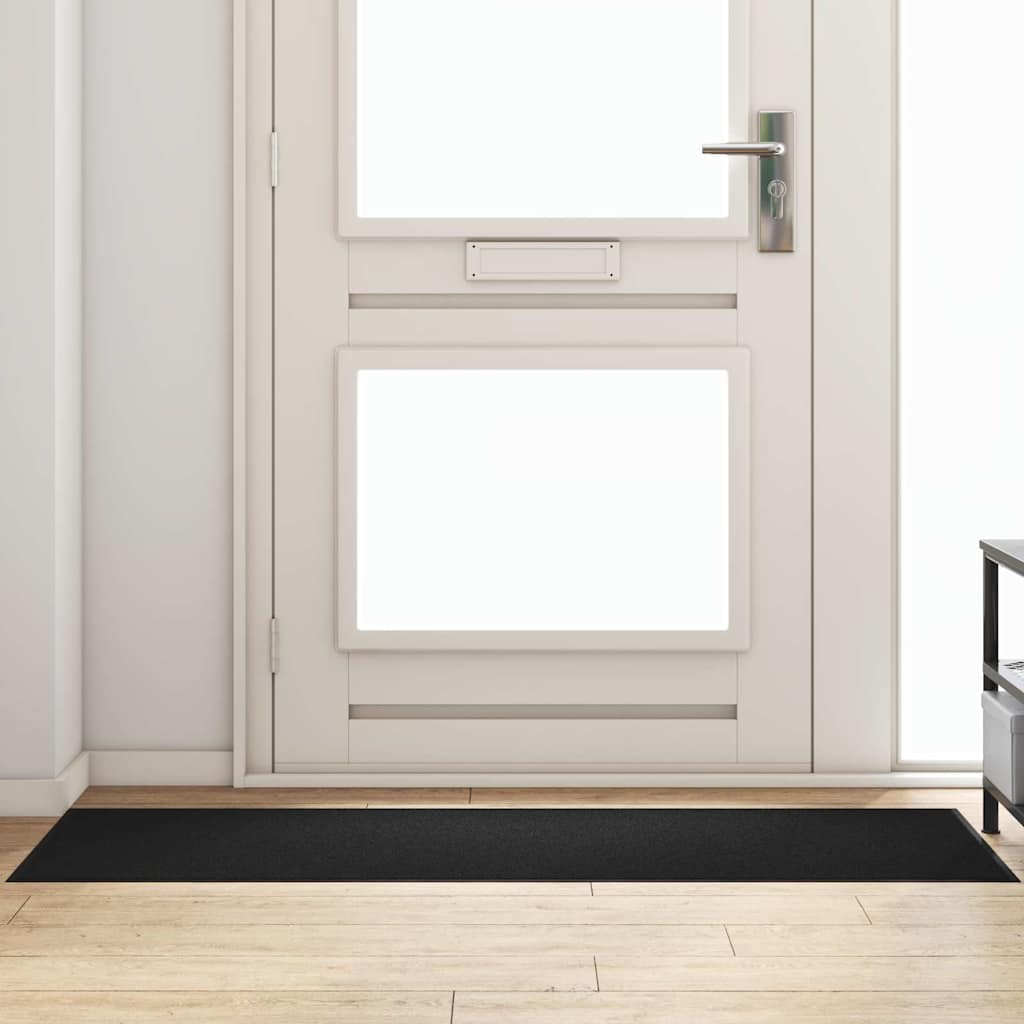 vidaXL Felpudo Negro 60 x 180 cm 100% Poliamida